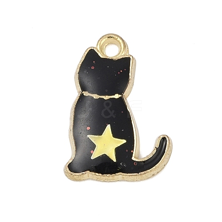 Alloy Enamel Pendants PALLOY-V003-02G-03-1
