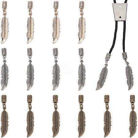 18Pcs 3 Colors Alloy Cord Ends FIND-GF0009-75-1