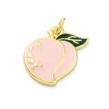 Brass Enamel Pendants KK-U066-05A-G-1