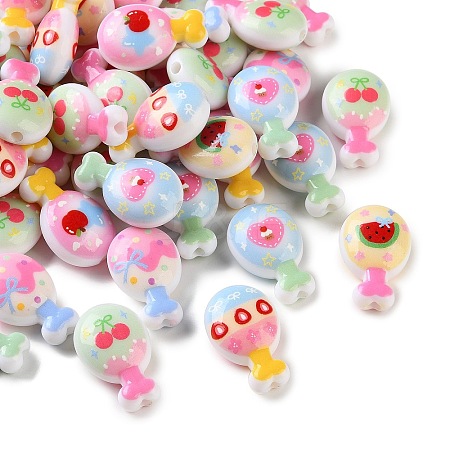 Printed Opaque Acrylic Beads AC-CBA5E93-02-1