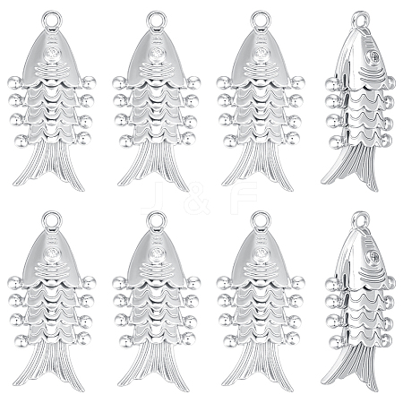 8Pcs Brass Pendants KK-BC0015-68P-1