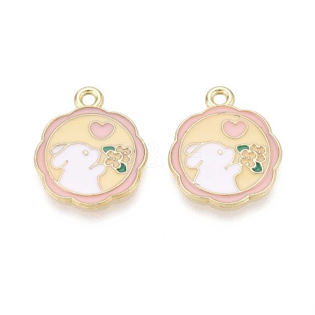 Alloy Enamel Pendants ENAM-T022-62B-1