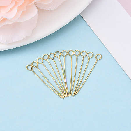 Brass Eye Pins KK-YW0004-04B-G-1