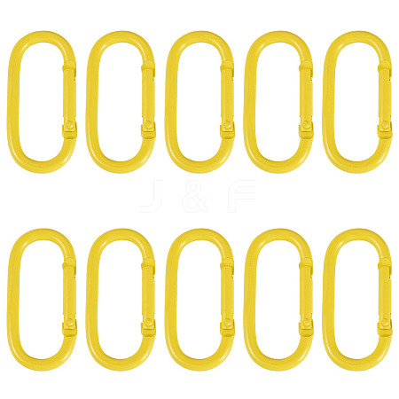 10Pcs Alloy Spring Gate Rings FIND-TA0009-25H-1