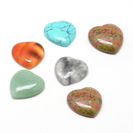 Natural & Synthetic Mixed Stone Cabochons X-G-T029-23x25mm-M-1