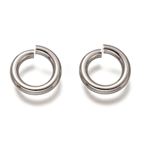 Non-Tarnish 304 Stainless Steel Open Jump Rings STAS-H136-06D-P-1