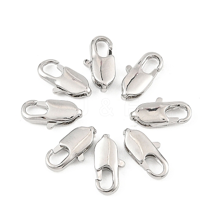 SHEGRACE Brass Lobster Claw Clasps XGR0006P-07P-1
