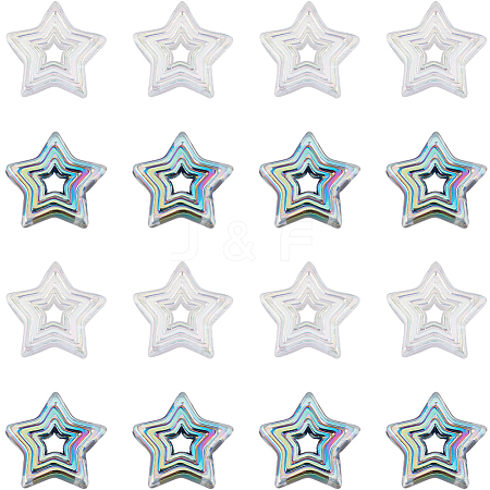 50Pcs 2 Colors Plating Acrylic Beads MACR-SC0001-59A-1
