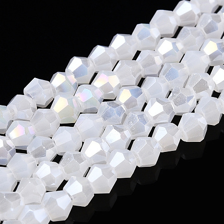 Imitation Jade Electroplate Glass Beads Strands LS-EGLA-A039-J2mm-B06-1