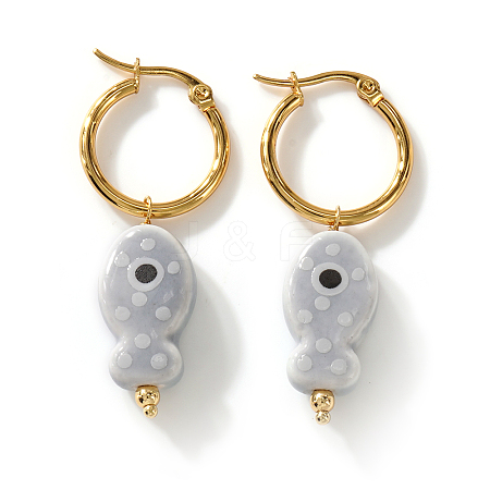 304 Stainless Steel Hoop Earrings for Women AM9100-8-1