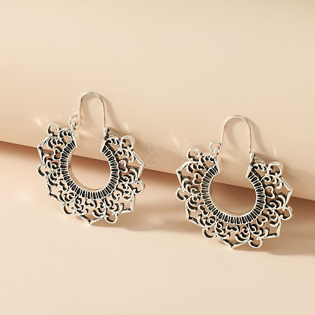 Alloy Hoop Earrings FS-WG0F541-12-1