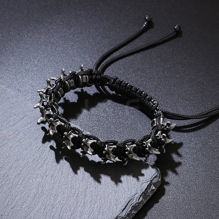 Alloy Beads Braided Bead Bracelets WG69B67-01-1