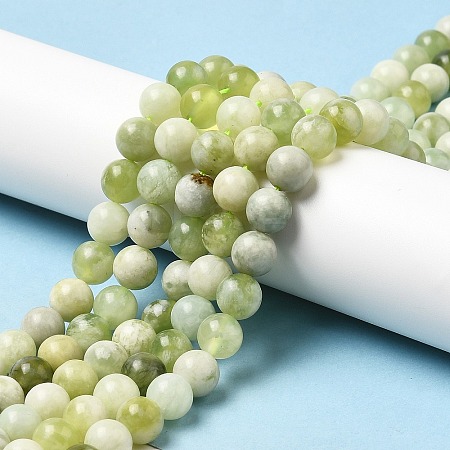 Natural New Jade Beads Strands G-K340-A01-02-1