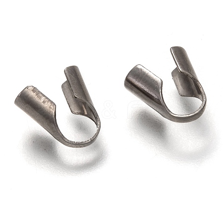Tarnish Resistant 304 Stainless Steel Folding Crimp Ends LS-STAS-G122-09P-B02-1