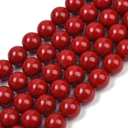 Shell Pearl Beads Strands BSHE-K015-12mm-01-1