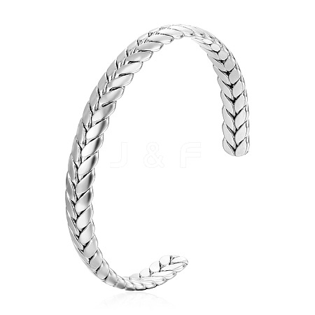 Stainless Steel Cuff Bangles PW-WG11116-02-1