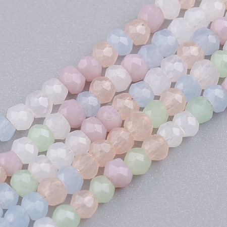 Faceted Glass Beads Strands GLAA-G074-A02-1
