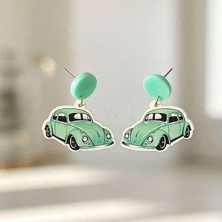 Acrylic Stud Dangle Earrings WGC4B0F-02-1