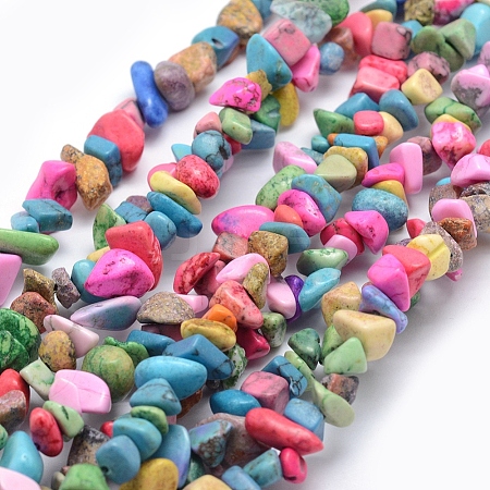 Synthetic Turquoise Beads Strands G-P406-25-1