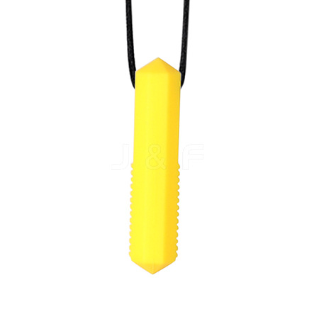 Column Food Grade Eco-Friendly Silicone Pendants PW-WGCC13E-02-1