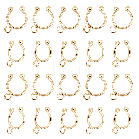 Unicraftale 10 Pairs Brass Ear Cuff Findings KK-UN0001-18-1