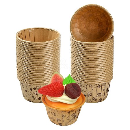 100Pcs 2 Styles Paper Baking Cups BAKE-CJ0001-01-1