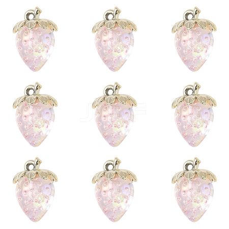 10Pcs Transparent Acrylic Pendants MACR-FS0002-08B-1