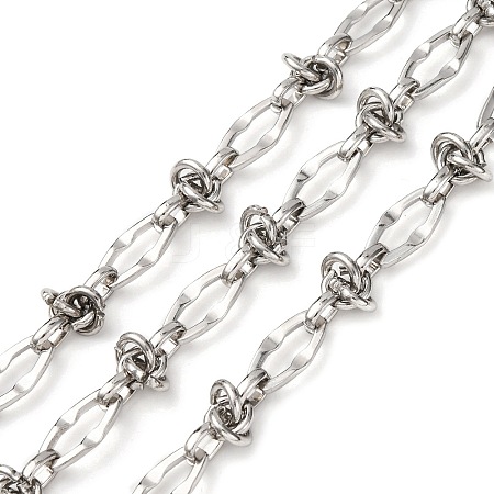 304 Stainless Steel knot with Oval Link Chains CHS-S012-05P-1
