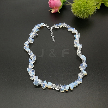 Opalite Chip Beaded Necklaces for Women IW6789-1-1