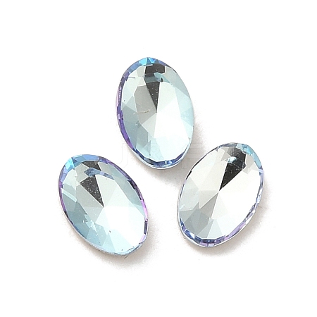 Glass Rhinestone Cabochons RGLA-P037-08A-D202-1