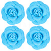 4Pcs Cloth Art Camelia Brooch Pins JEWB-CN0001-03A-1