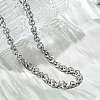 Non-Tarnish 304 Stainless Steel Rolo Chains Necklaces NJEW-F297-02P-4