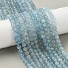 Natural Aquamarine Beads Strands G-D327-B01-6mm-1