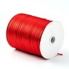 Polyester Double Face Solid Color Satin Ribbon SRIB-S051-3mm-026-2