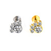 316L Surgical Stainless Steel & G23 Titanium Crystal Rhinestone Labrets for Women Men WG3A239-20-1