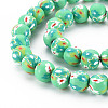 Handmade Polymer Clay Beads Strands CLAY-N008-055-02-3