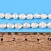 Natural Baroque Keshi Pearl Beads Strands PEAR-N031-01C-5