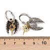 316 Surgical Stainless Wing Hoop Earrings EJEW-C160-12AS-02-3