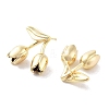 Brass Stud Earrings KK-B082-25G-2