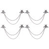 4Pcs Bee Alloy Hanging Chain Brooch FIND-CA0011-13AS-1