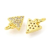 Rack Plating Brass Micro Pave Cubic Zirconia Charms KK-S396-61G-2