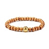 Oil Diffuser Yoga Beads Stretch Bracelet for Girl Women BJEW-JB06897-2