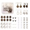 Fashewelry Brass Earring Finding Sets FIND-FW0001-19-24