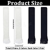 2 Pairs 2 Colors Acrylic Fibers Long Mesh Lace Gloves AJEW-CN0006-66-2