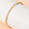 Twisted 304 Stainless Steel Bangles for Women BJEW-D408-06G-1