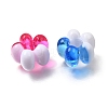 Opaque & Transparent Two Tone Acrylic European Beads AC-CBA9284-01-2