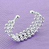 Brass Round Beaded Cuff Bangles for Women FS-WG6E9A6-01-3