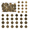 6 Sets 3 Style Tibetan Style Alloy Pendants TIBEP-TA0001-08AB-9