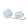 Transparent Spray Painted Glass Beads GLAA-E038-02-2