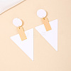 Alloy Acrylic Dangle Stud Earrings FS-WGB5909-02-1